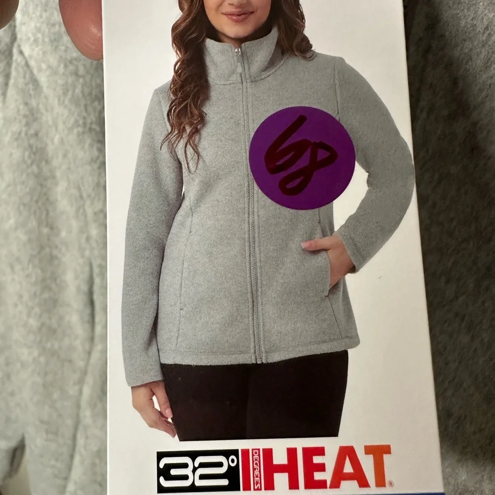 32 Degrees HEAT Gray Full-Zip Jacket - Picture 4 of 4